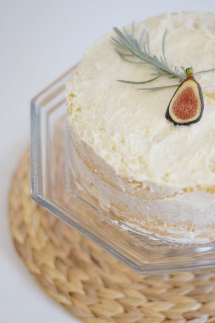 Brown Butter Cake with Sugared Fig Frosting